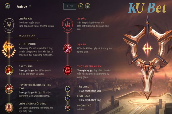 Bảng bổ trợ cho Aatrox khi đi Mid