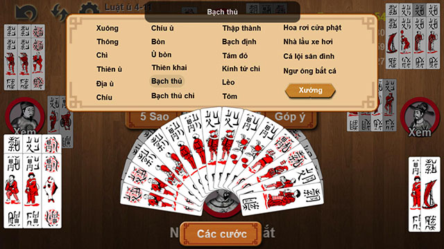 các quân bài chắn