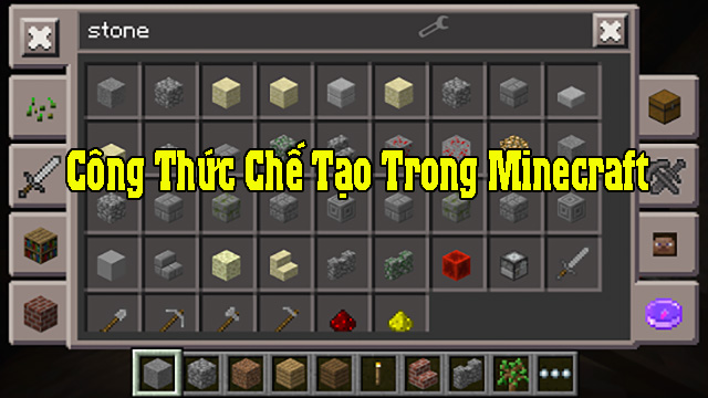 Công thức chế tạo trong Minecraft 