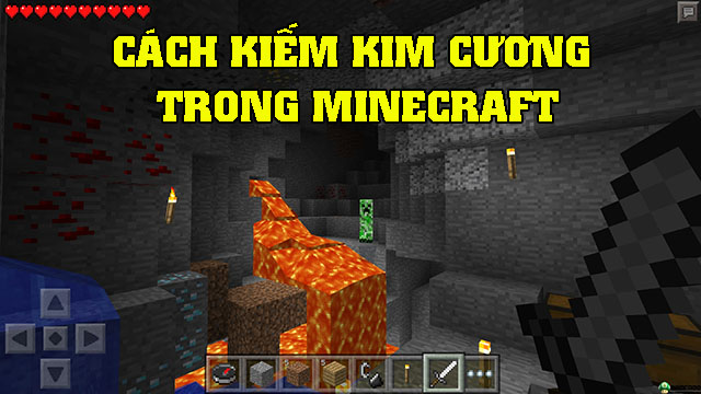 Cách kiếm kim cương trong Minecraft