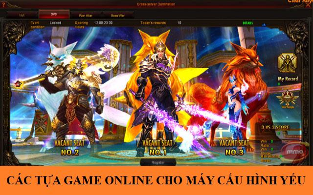 Top game online cho máy cấu hình thấp 