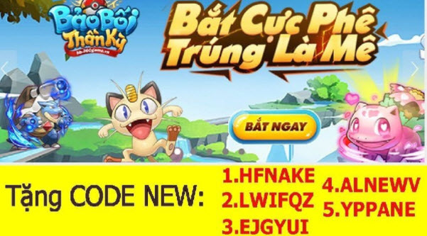 nhận code bảo bối thần kỳ H5