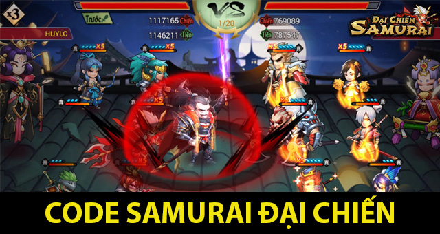 Tổng hợp code Samurai Đại Chiến